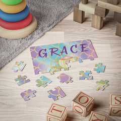 Personalized Kids Puzzle — 'GRACE' Princess Carriage 30-Piece Toddler Puzzle