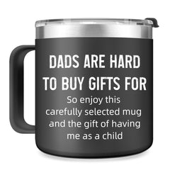 Gifts for Dad From Daughter Son Kids - Fathers Day Birthday Christmas Gifts for Dad Husband Men Birthday Present Ideas for Father Husband New Dad Bonus Dad From Daughter Son - 16 Oz Tumbler (Black)