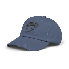 Distressed Tractor Cap — "Crews Family Farm" Vintage Farmers Hat